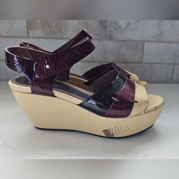 MARNI Itailian made leather platform sandals - Picture 9 of 10